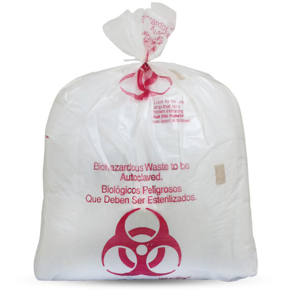 1.8 Mil Autoclave Bag Printed w/ Indicator Strip