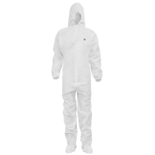 Winter White Polypropylene Coverall Hood and Boot