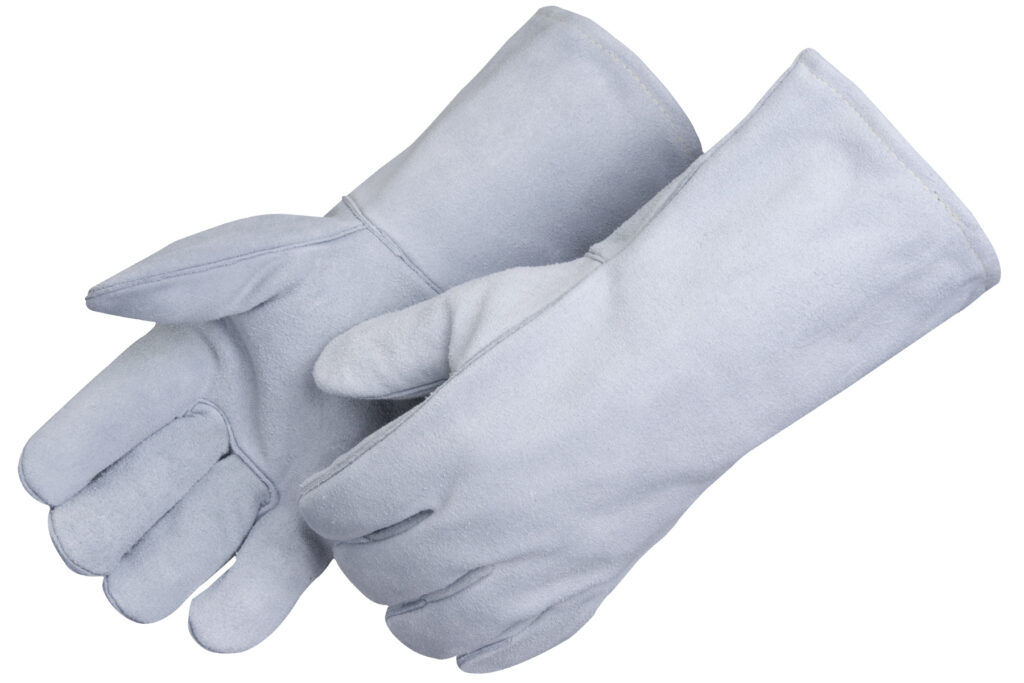 Gray Standard Grain Cowhide Welder Gloves