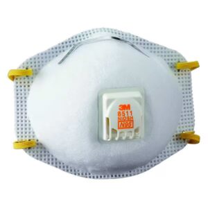 White 3M™ particulate respirator.