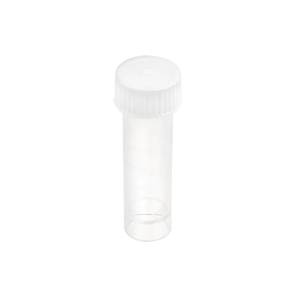 Self-Standing Transport Tube with Screwcap