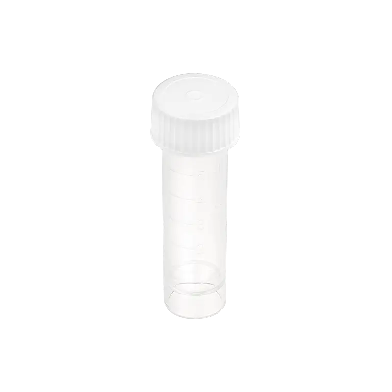 Self-Standing Transport Tube with Screwcap