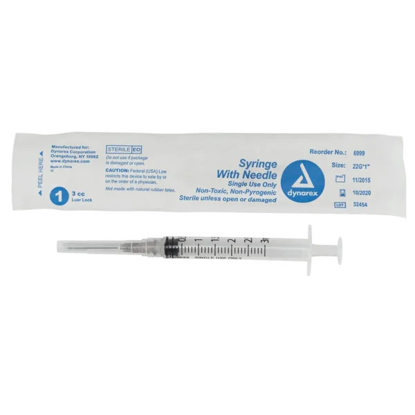 Syringes - Non-Safety with Needle, Luer Lock/Slip