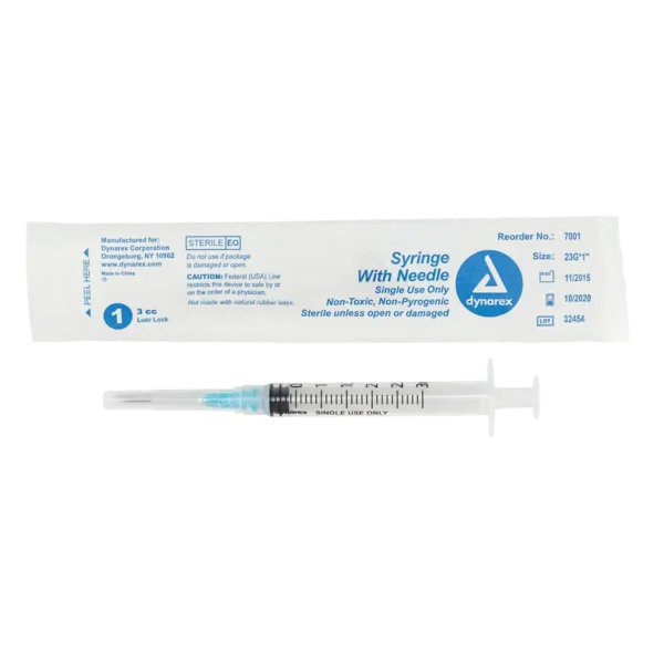 Syringes - Non-Safety with Needle, Luer Lock/Slip