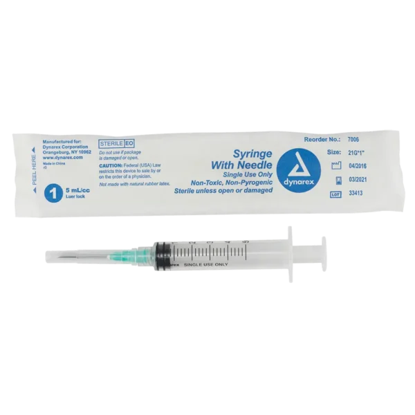 Syringes - Non-Safety with Needle, Luer Lock/Slip